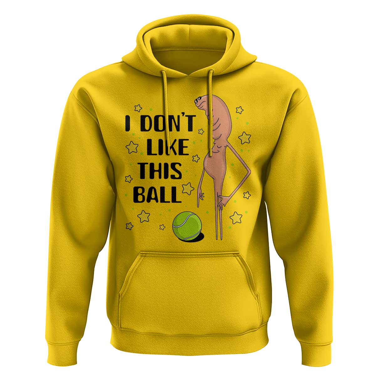 Funny Marcus The Worm Tennis Lover Hoodie I Do Not Like This Ball - Wonder Print Shop