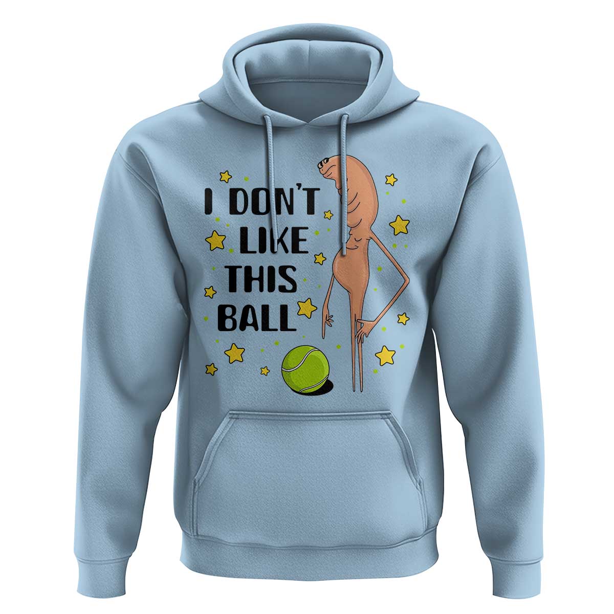Funny Marcus The Worm Tennis Lover Hoodie I Do Not Like This Ball - Wonder Print Shop