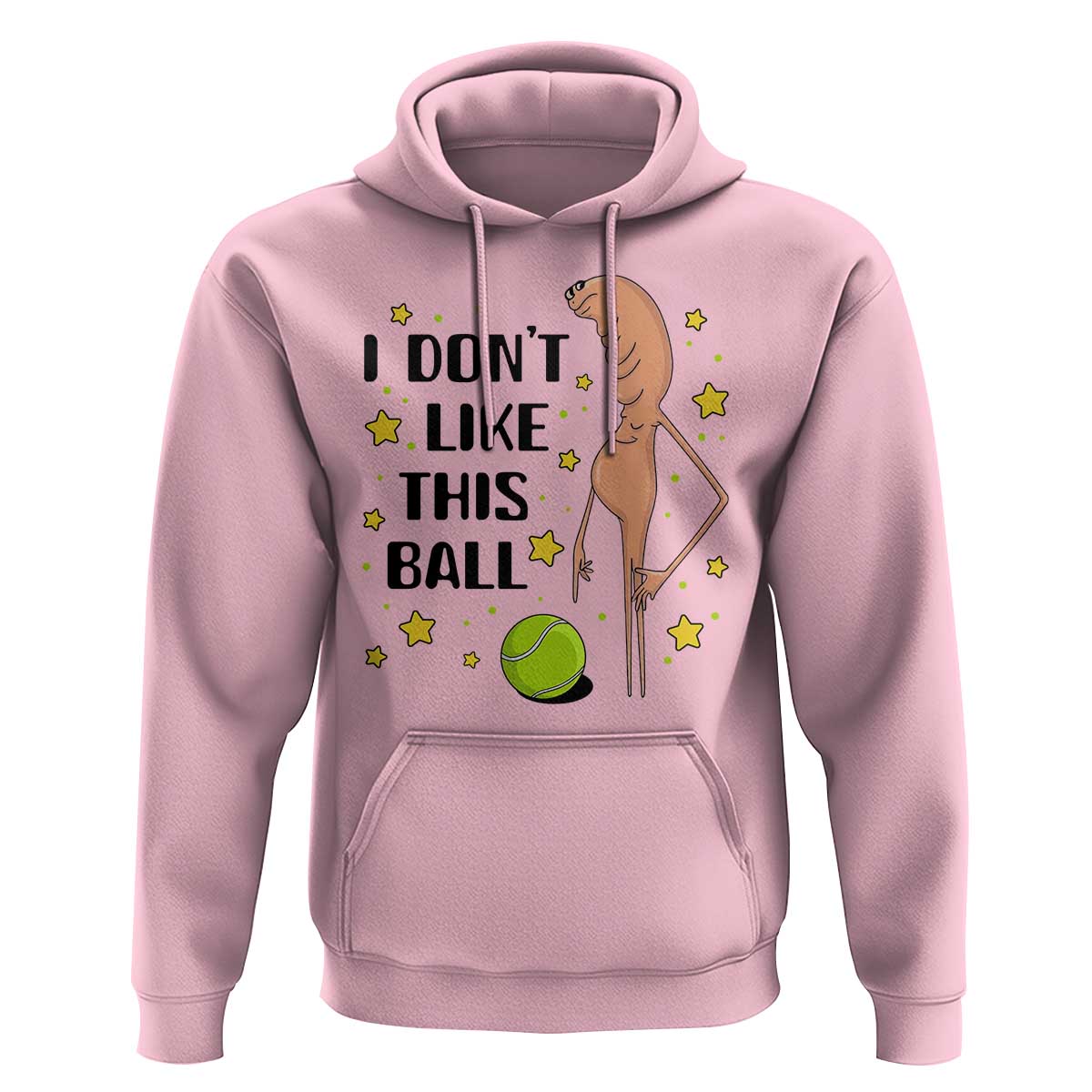 Funny Marcus The Worm Tennis Lover Hoodie I Do Not Like This Ball - Wonder Print Shop