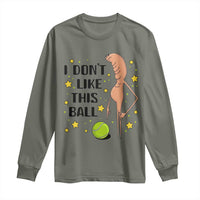 Funny Marcus The Worm Tennis Lover Long Sleeve Shirt I Do Not Like This Ball - Wonder Print Shop