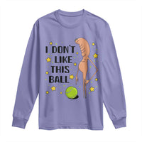 Funny Marcus The Worm Tennis Lover Long Sleeve Shirt I Do Not Like This Ball - Wonder Print Shop