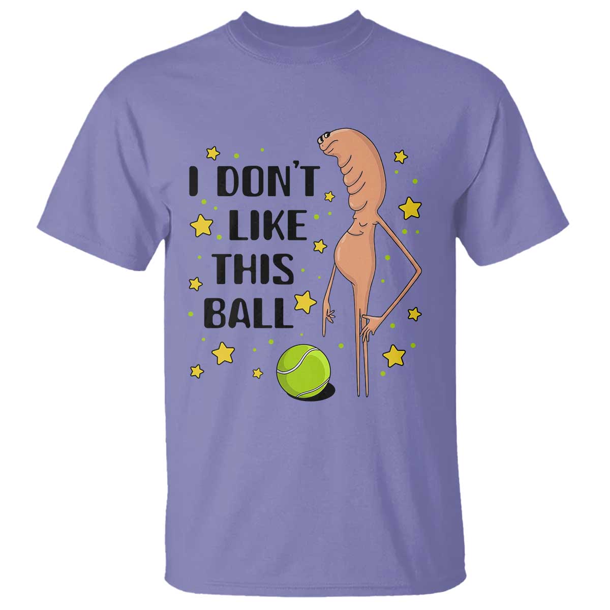 Funny Marcus The Worm Tennis Lover T Shirt I Do Not Like This Ball - Wonder Print Shop