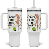 Funny Marcus The Worm Tennis Lover Tumbler With Handle I Do Not Like This Ball - Wonder Print Shop