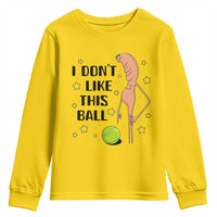 Funny Marcus The Worm Tennis Lover Youth Sweatshirt I Do Not Like This Ball - Wonder Print Shop