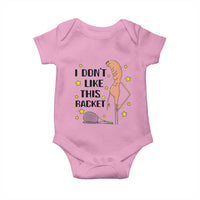 Funny Marcus The Worm Tennis Lover Baby Onesie I Do Not Like This Racket - Wonder Print Shop