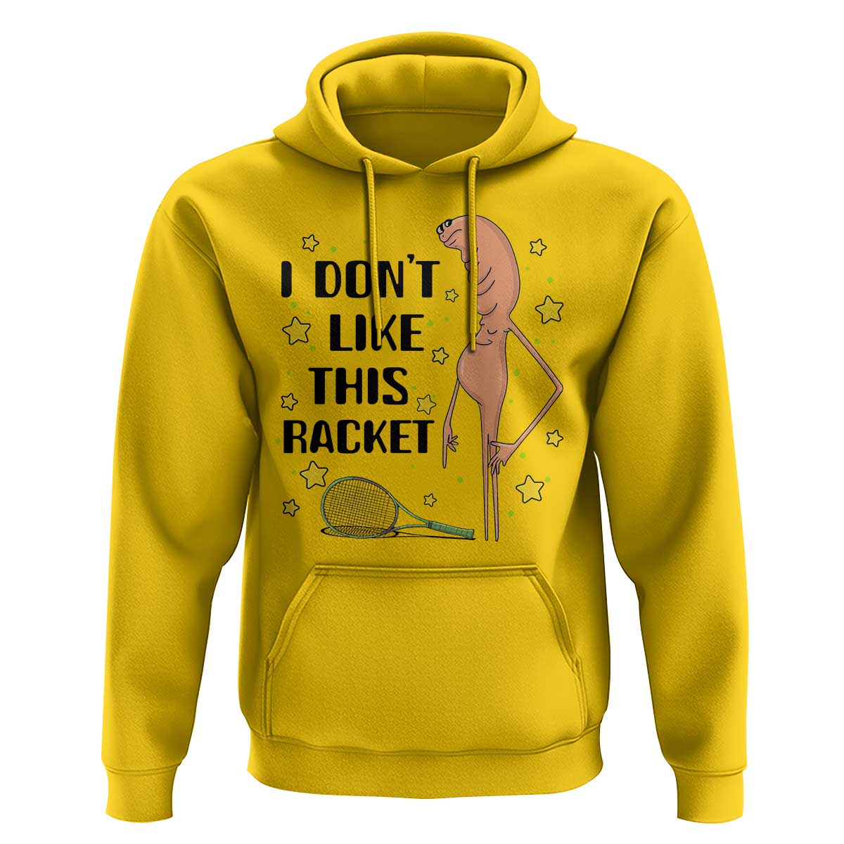 Funny Marcus The Worm Tennis Lover Hoodie I Do Not Like This Racket - Wonder Print Shop