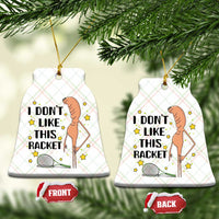 Funny Marcus The Worm Tennis Lover Ceramic Ornament I Do Not Like This Racket - Wonder Print Shop