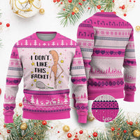Funny Marcus The Worm Tennis Lover Ugly Christmas Sweater I Do Not Like This Racket - Wonder Print Shop