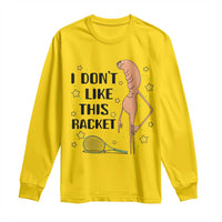 Funny Marcus The Worm Tennis Lover Long Sleeve Shirt I Do Not Like This Racket - Wonder Print Shop