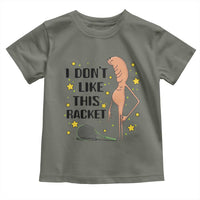 Funny Marcus The Worm Tennis Lover Toddler T Shirt I Do Not Like This Racket - Wonder Print Shop