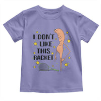 Funny Marcus The Worm Tennis Lover Toddler T Shirt I Do Not Like This Racket - Wonder Print Shop