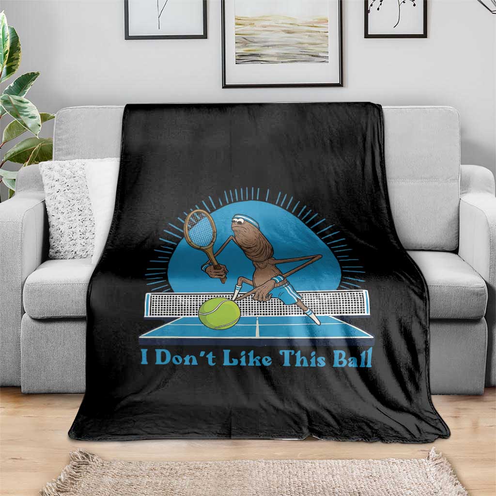 I Do Not Like This Ball Throw Blanket Funny Marcus The Worm Tennis Meme - Wonder Print Shop