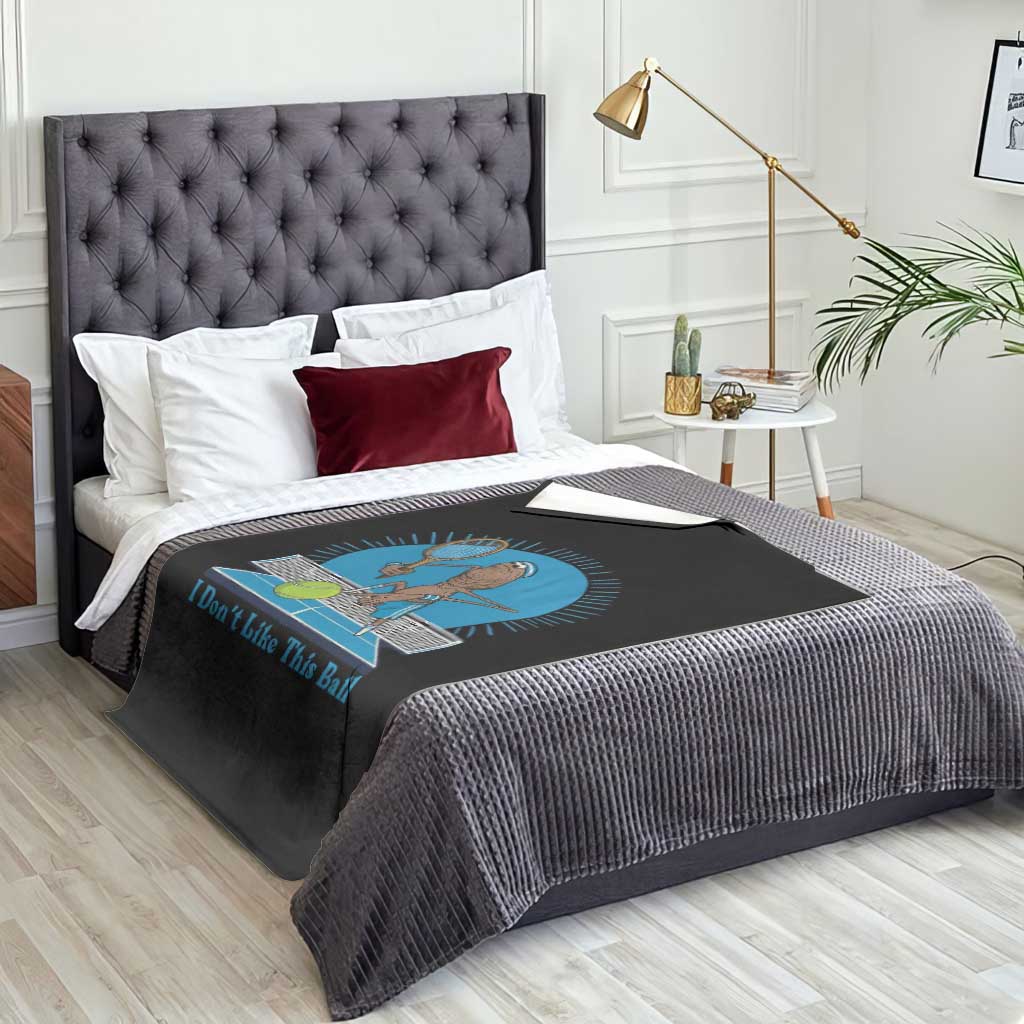I Do Not Like This Ball Throw Blanket Funny Marcus The Worm Tennis Meme - Wonder Print Shop