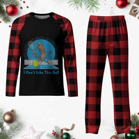 I Do Not Like This Ball Plaid Pajama Set Funny Marcus The Worm Tennis Meme - Wonder Print Shop