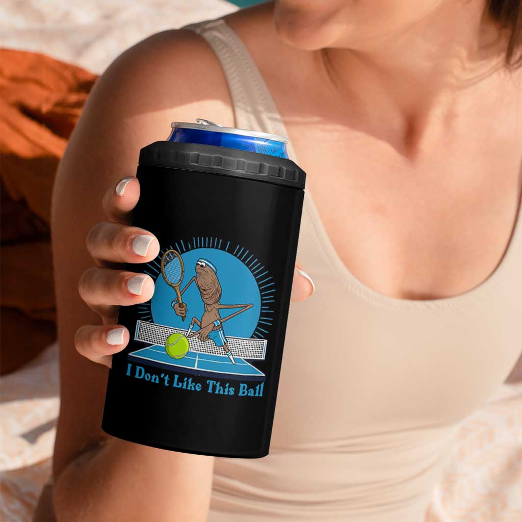 I Do Not Like This Ball 4 in 1 Can Cooler Tumbler Funny Marcus The Worm Tennis Meme - Wonder Print Shop