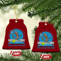 I Do Not Like This Ball Ceramic Ornament Funny Marcus The Worm Tennis Meme - Wonder Print Shop
