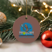 I Do Not Like This Ball Ceramic Ornament Funny Marcus The Worm Tennis Meme - Wonder Print Shop