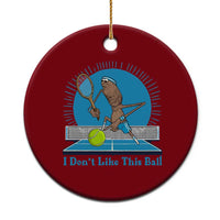 I Do Not Like This Ball Ceramic Ornament Funny Marcus The Worm Tennis Meme - Wonder Print Shop