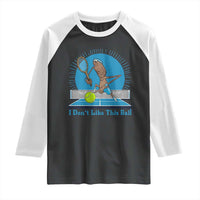 I Do Not Like This Ball Raglan Shirt Funny Marcus The Worm Tennis Meme - Wonder Print Shop