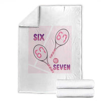 Funny Six Seven Tennis Meme Throw Blanket Valentine For Women - Wonder Print Shop