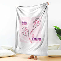 Funny Six Seven Tennis Meme Throw Blanket Valentine For Women - Wonder Print Shop