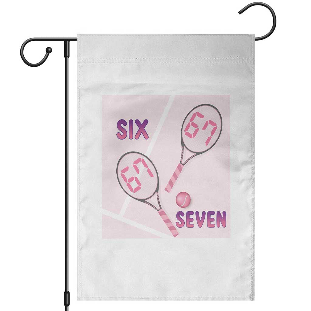 Funny Six Seven Tennis Meme Garden Flag Valentine For Women - Wonder Print Shop