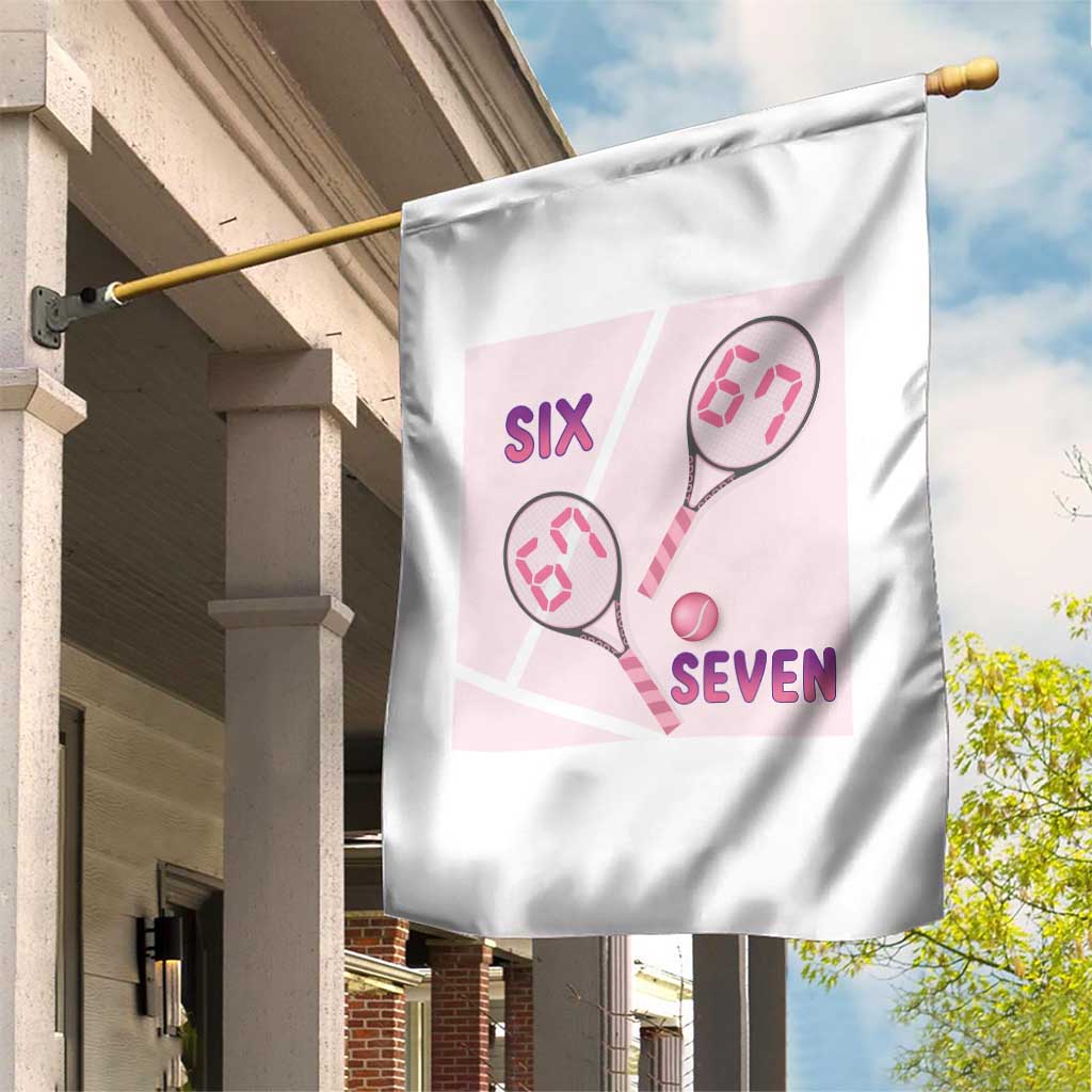 Funny Six Seven Tennis Meme Garden Flag Valentine For Women - Wonder Print Shop