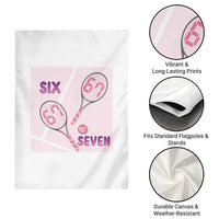 Funny Six Seven Tennis Meme Garden Flag Valentine For Women - Wonder Print Shop