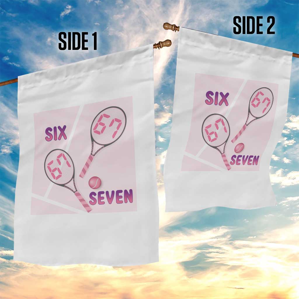 Funny Six Seven Tennis Meme Garden Flag Valentine For Women - Wonder Print Shop