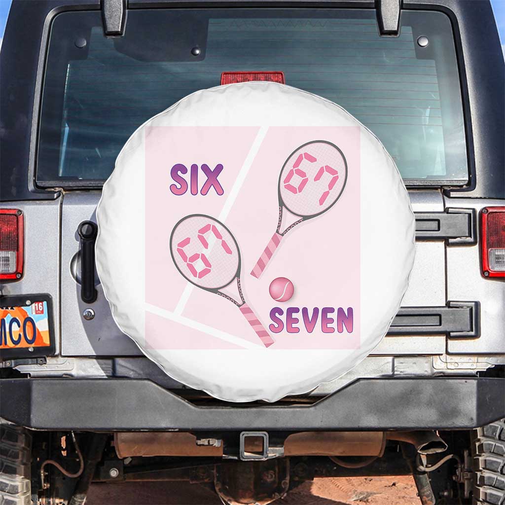 Funny Six Seven Tennis Meme Spare Tire Cover Valentine For Women - Wonder Print Shop