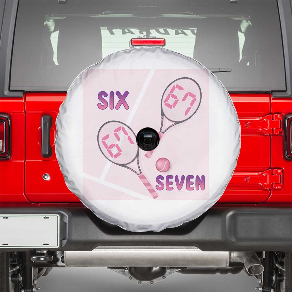Funny Six Seven Tennis Meme Spare Tire Cover Valentine For Women - Wonder Print Shop