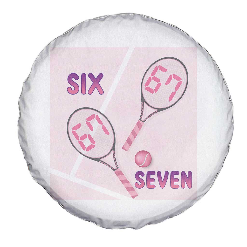 Funny Six Seven Tennis Meme Spare Tire Cover Valentine For Women - Wonder Print Shop