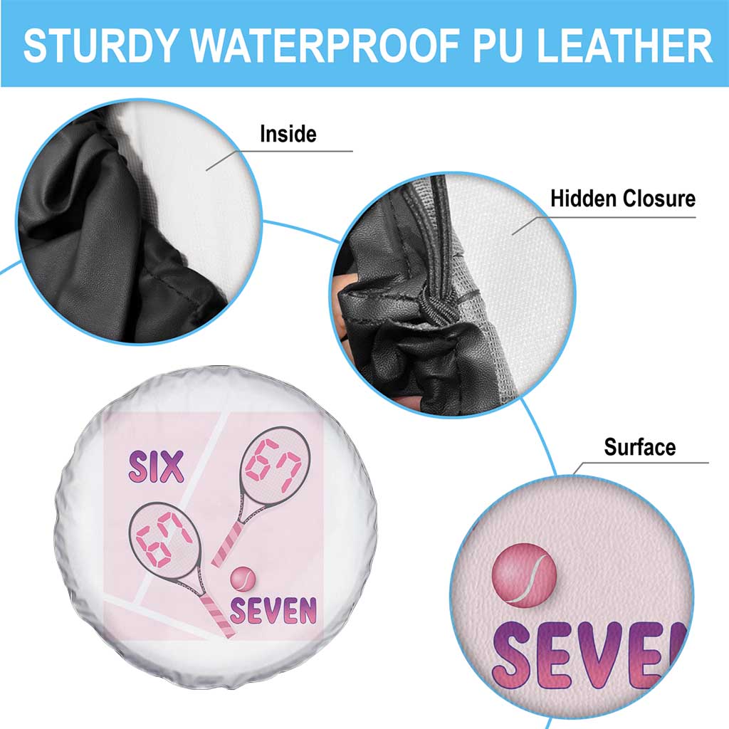 Funny Six Seven Tennis Meme Spare Tire Cover Valentine For Women - Wonder Print Shop