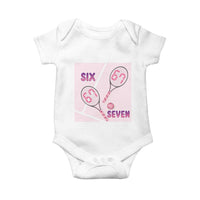Funny Six Seven Tennis Meme Baby Onesie Valentine For Women - Wonder Print Shop