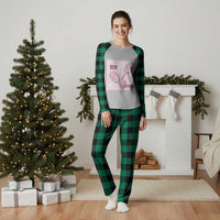 Funny Six Seven Tennis Meme Plaid Pajama Set Valentine For Women - Wonder Print Shop