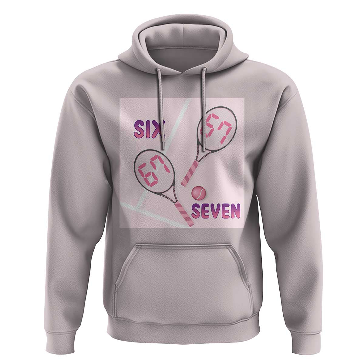 Funny Six Seven Tennis Meme Hoodie Valentine For Women - Wonder Print Shop