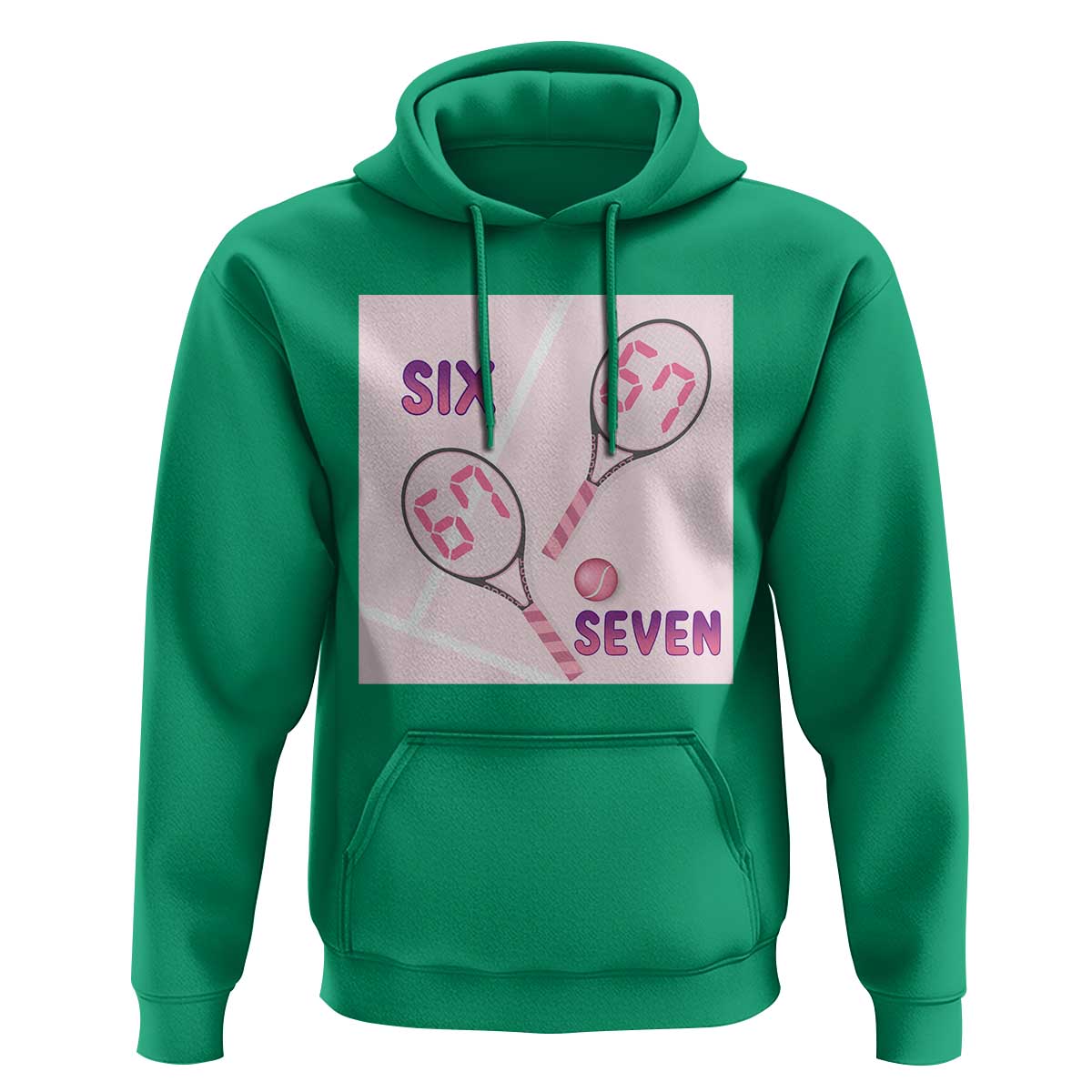 Funny Six Seven Tennis Meme Hoodie Valentine For Women - Wonder Print Shop