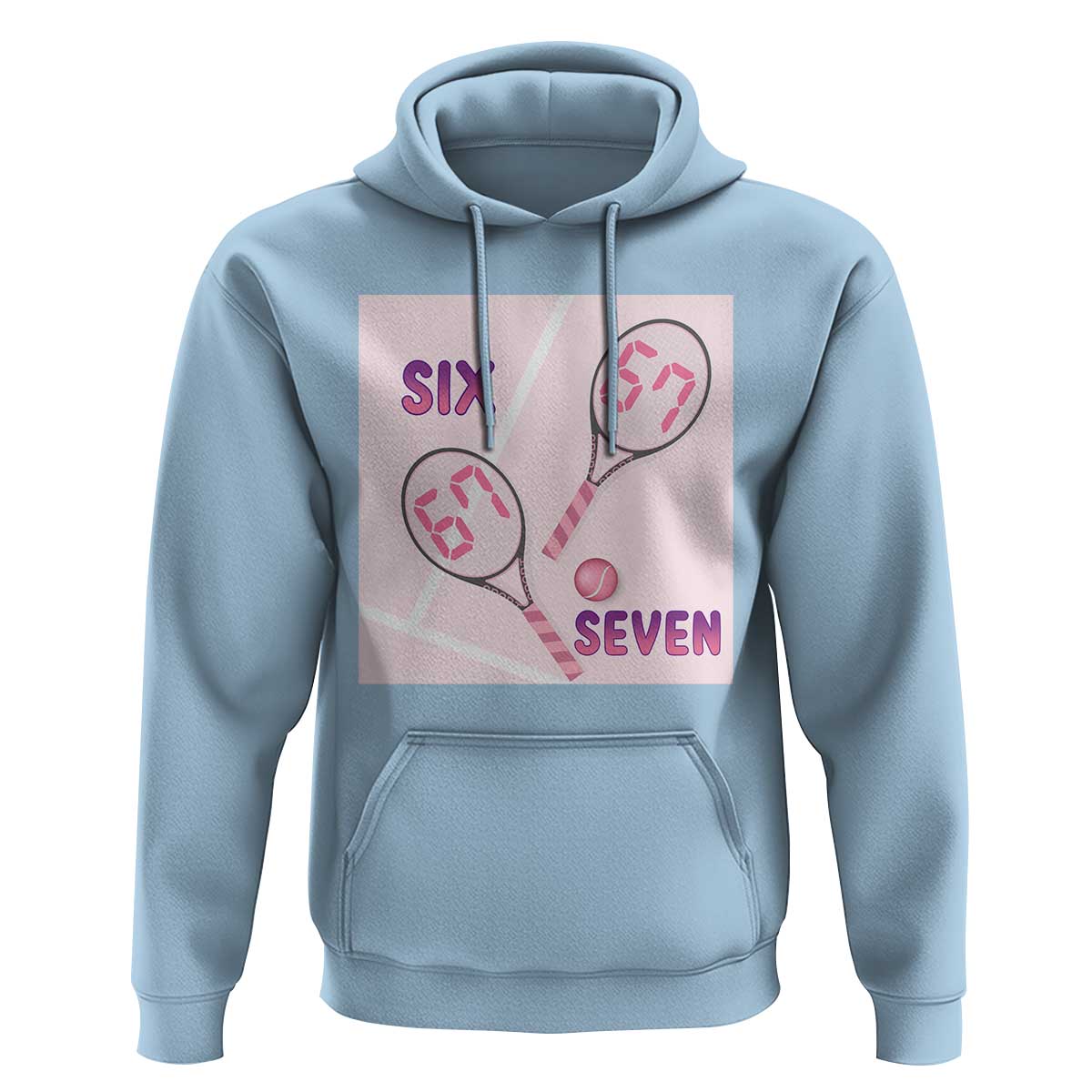 Funny Six Seven Tennis Meme Hoodie Valentine For Women - Wonder Print Shop