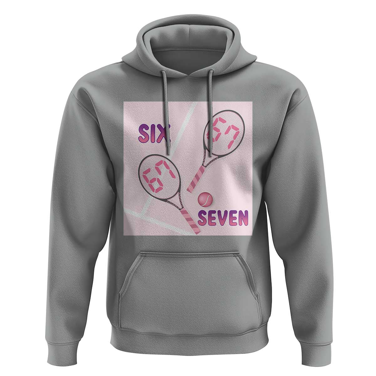 Funny Six Seven Tennis Meme Hoodie Valentine For Women - Wonder Print Shop