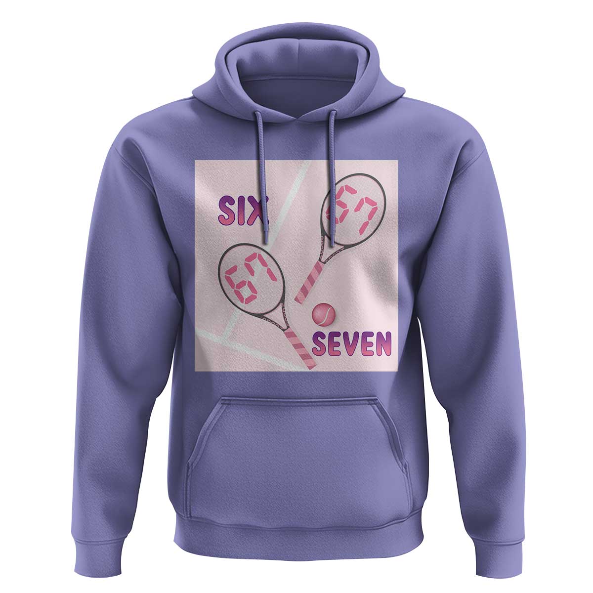 Funny Six Seven Tennis Meme Hoodie Valentine For Women - Wonder Print Shop