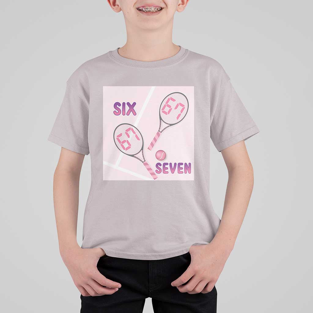 Funny Six Seven Tennis Meme T Shirt For Kid Valentine For Women - Wonder Print Shop