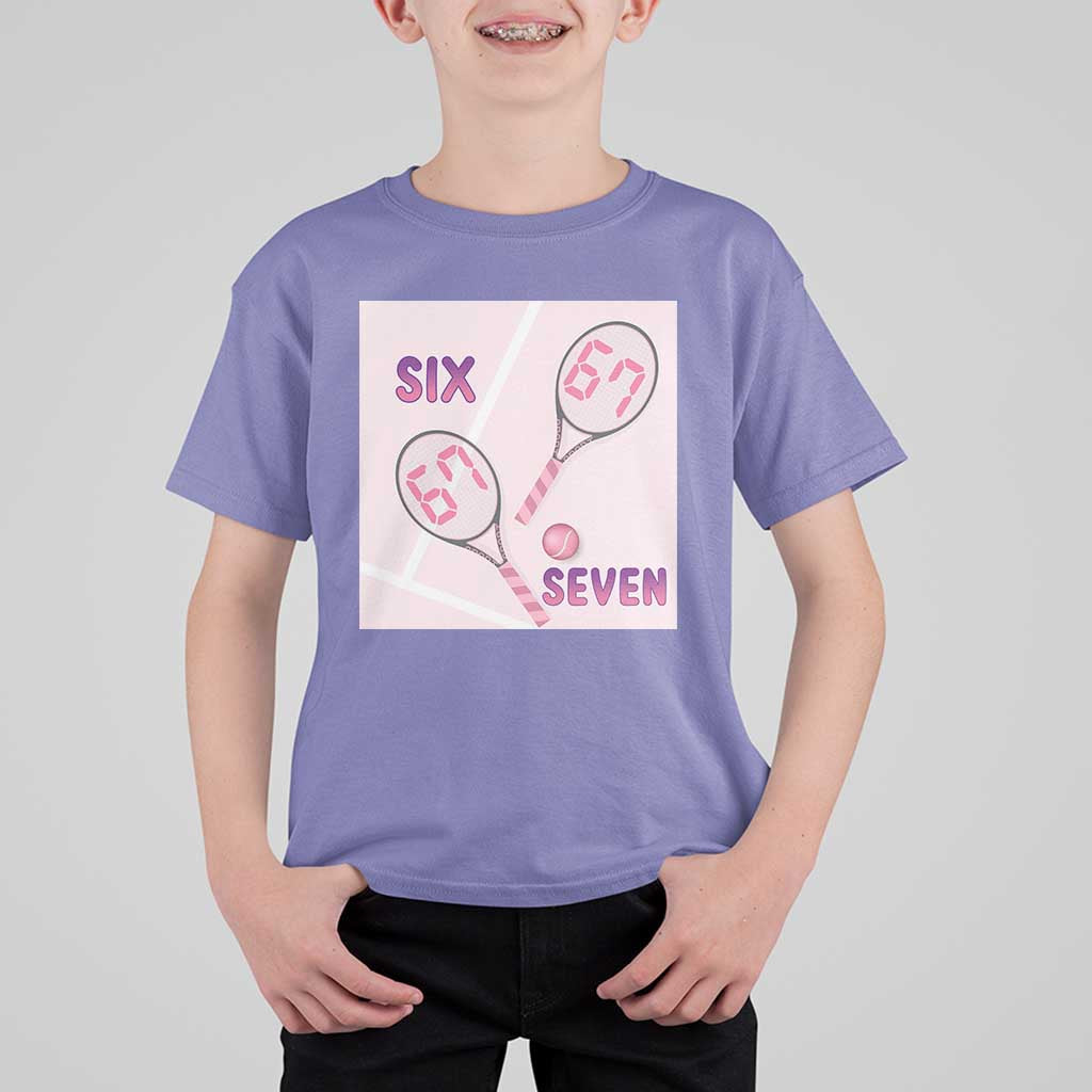 Funny Six Seven Tennis Meme T Shirt For Kid Valentine For Women - Wonder Print Shop