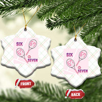 Funny Six Seven Tennis Meme Ceramic Ornament Valentine For Women - Wonder Print Shop