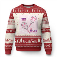 Funny Six Seven Tennis Meme Ugly Christmas Sweater Valentine For Women - Wonder Print Shop