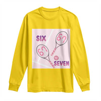 Funny Six Seven Tennis Meme Long Sleeve Shirt Valentine For Women - Wonder Print Shop