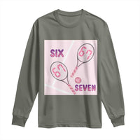 Funny Six Seven Tennis Meme Long Sleeve Shirt Valentine For Women - Wonder Print Shop