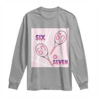 Funny Six Seven Tennis Meme Long Sleeve Shirt Valentine For Women - Wonder Print Shop