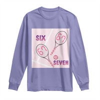 Funny Six Seven Tennis Meme Long Sleeve Shirt Valentine For Women - Wonder Print Shop