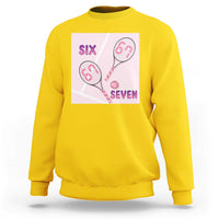 Funny Six Seven Tennis Meme Sweatshirt Valentine For Women - Wonder Print Shop