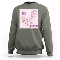 Funny Six Seven Tennis Meme Sweatshirt Valentine For Women - Wonder Print Shop